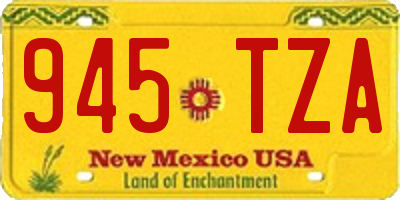 NM license plate 945TZA