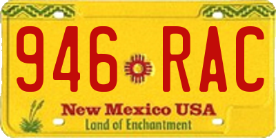 NM license plate 946RAC