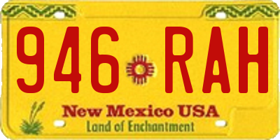 NM license plate 946RAH