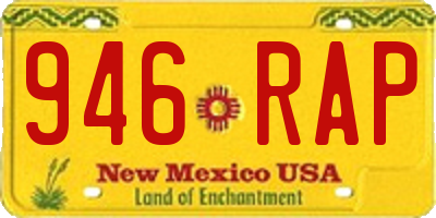 NM license plate 946RAP