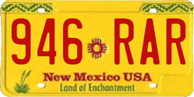 NM license plate 946RAR