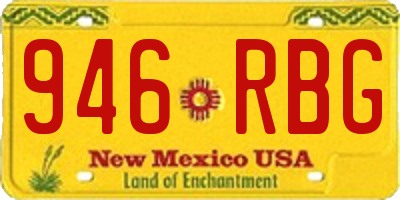 NM license plate 946RBG