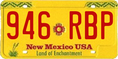 NM license plate 946RBP