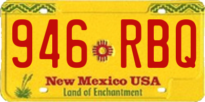 NM license plate 946RBQ