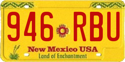 NM license plate 946RBU