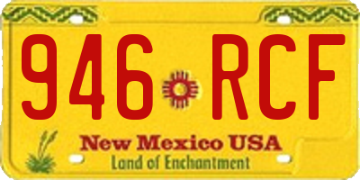 NM license plate 946RCF
