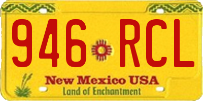 NM license plate 946RCL