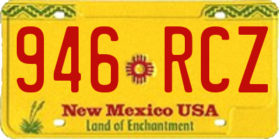 NM license plate 946RCZ