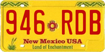 NM license plate 946RDB