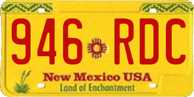 NM license plate 946RDC