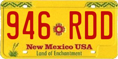 NM license plate 946RDD