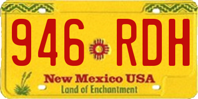 NM license plate 946RDH
