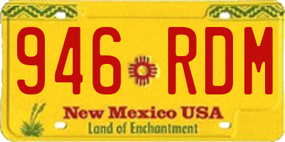 NM license plate 946RDM
