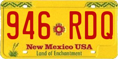 NM license plate 946RDQ
