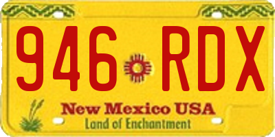 NM license plate 946RDX