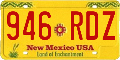 NM license plate 946RDZ