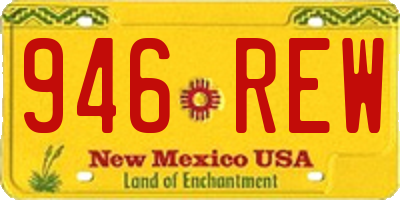 NM license plate 946REW