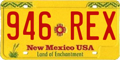 NM license plate 946REX