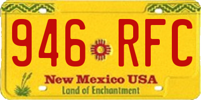 NM license plate 946RFC