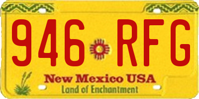 NM license plate 946RFG
