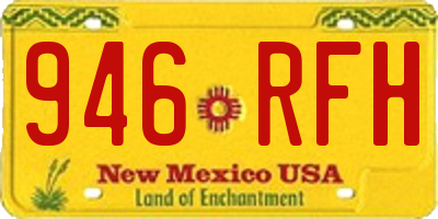 NM license plate 946RFH
