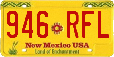NM license plate 946RFL