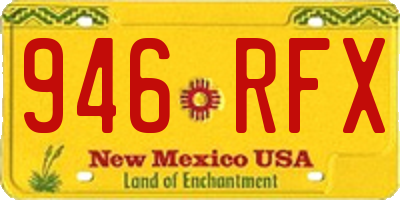 NM license plate 946RFX