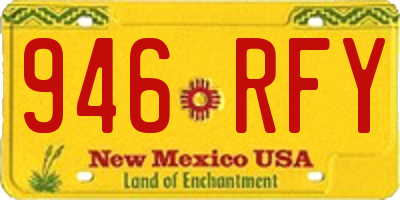 NM license plate 946RFY