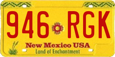 NM license plate 946RGK