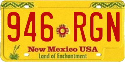 NM license plate 946RGN