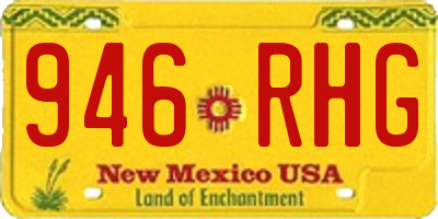NM license plate 946RHG