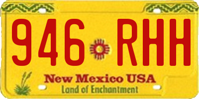 NM license plate 946RHH