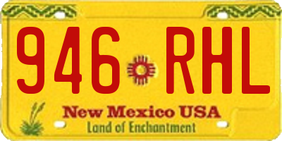 NM license plate 946RHL