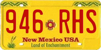 NM license plate 946RHS
