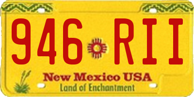 NM license plate 946RII