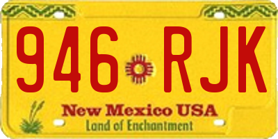 NM license plate 946RJK