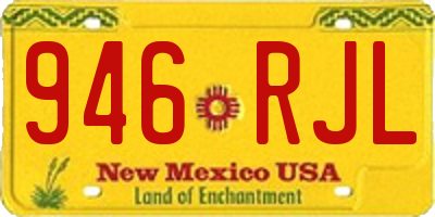 NM license plate 946RJL
