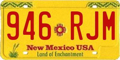 NM license plate 946RJM