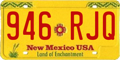 NM license plate 946RJQ