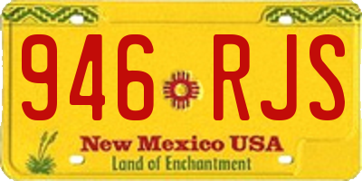NM license plate 946RJS