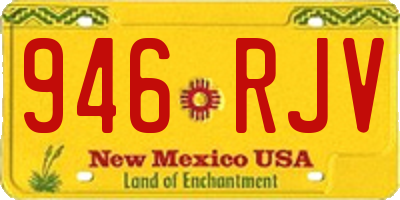 NM license plate 946RJV