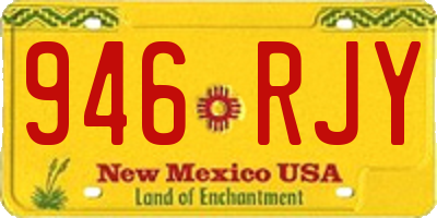 NM license plate 946RJY