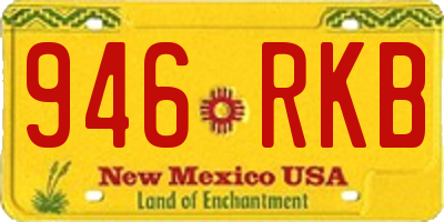 NM license plate 946RKB