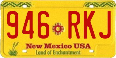 NM license plate 946RKJ