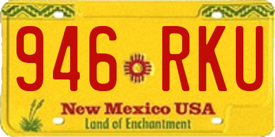 NM license plate 946RKU