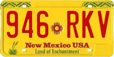 NM license plate 946RKV