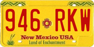 NM license plate 946RKW