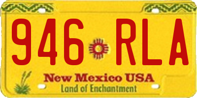 NM license plate 946RLA