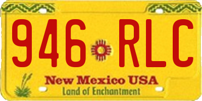 NM license plate 946RLC