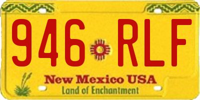 NM license plate 946RLF